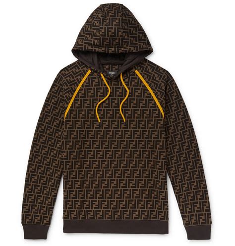 fendi hoodie brown|Fendi hoodie selfridges.